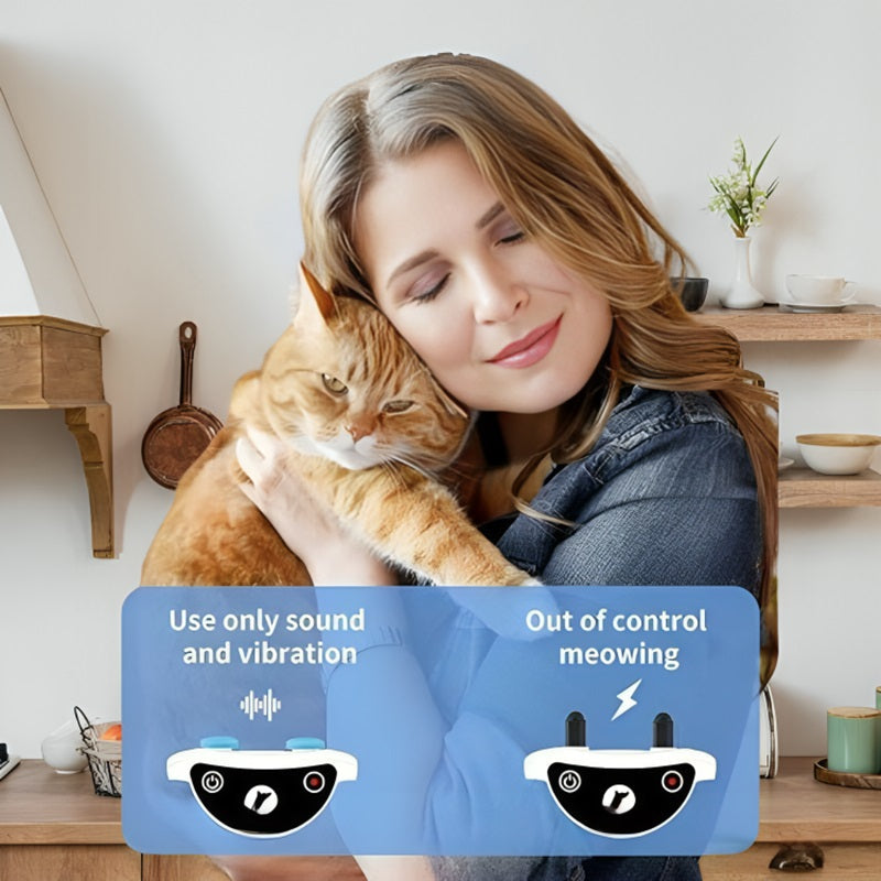 Lisslune | Cat Shock Collar with Remote for Effective Meowing Control