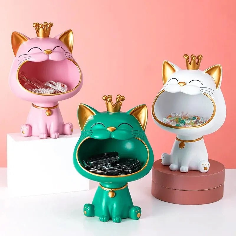 Lisslune | Lucky Cat Figurine Storage Jar