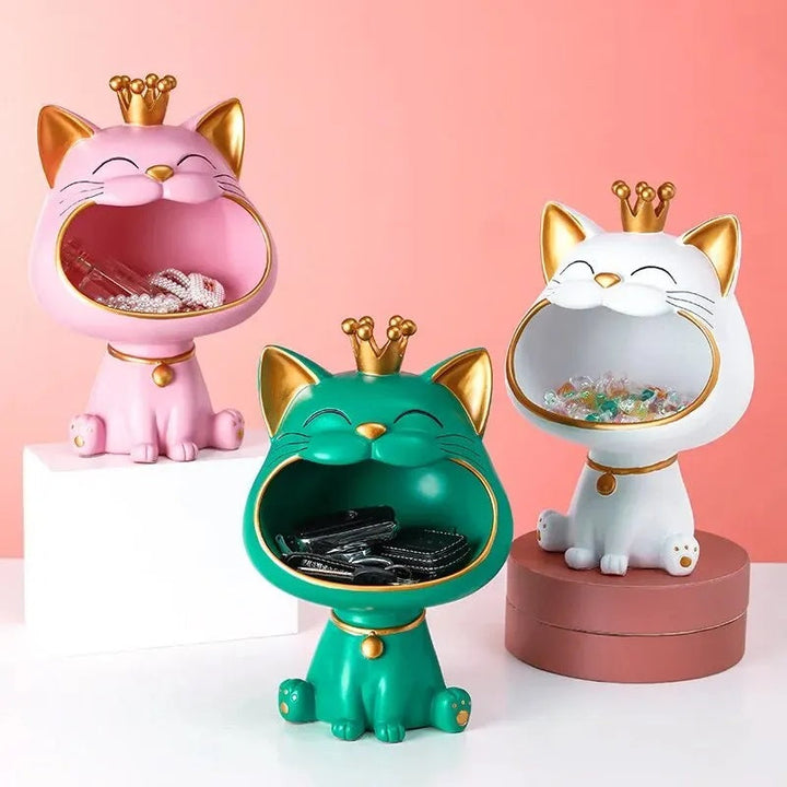 Lisslune | Lucky Cat Figurine Storage Jar