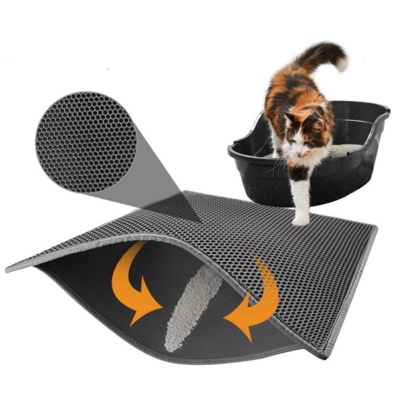 Lisslune | GRAINGUARD – Waterproof Cat Litter Mat with Honeycomb Design