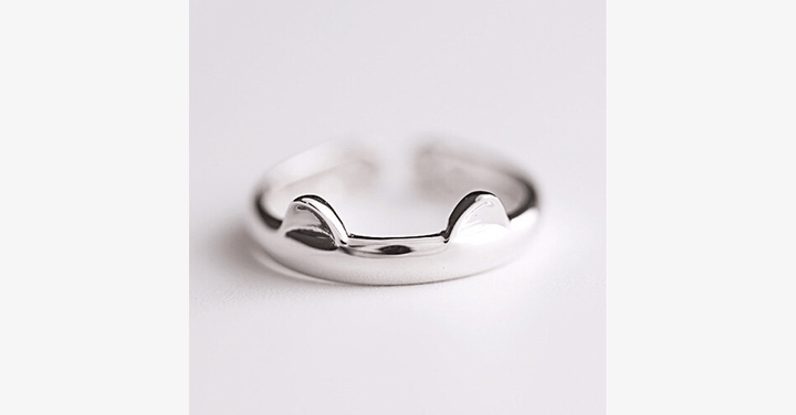 Lisslune | Cat Ring Fashion Jewelry - Stainless Steel Silver Coated Ring with Unique Design