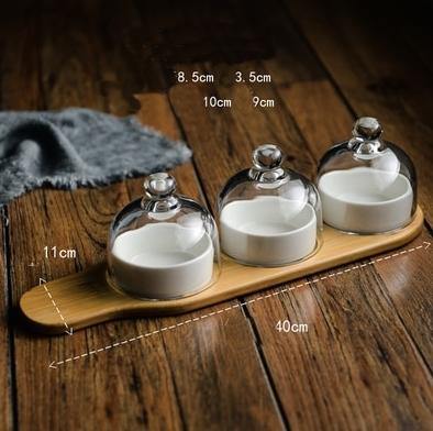 Lisslune | Ceramic Glass Lid Snack Plate