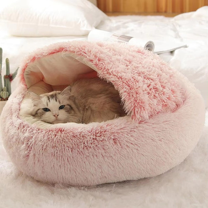 Lisslune | Cozy Pet Cave Bed, Ideal for Dogs and Cats of All Sizes