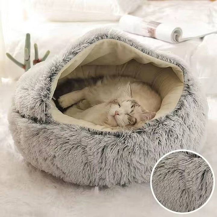 Lisslune | Cozy Pet Cave Bed, Ideal for Dogs and Cats of All Sizes