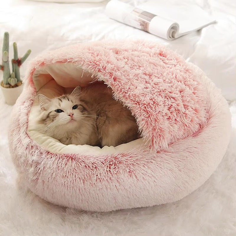 Lisslune | Cozy Pet Cave Bed, Ideal for Dogs and Cats of All Sizes
