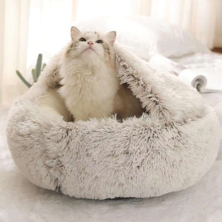 Lisslune | Cozy Pet Cave Bed, Ideal for Dogs and Cats of All Sizes