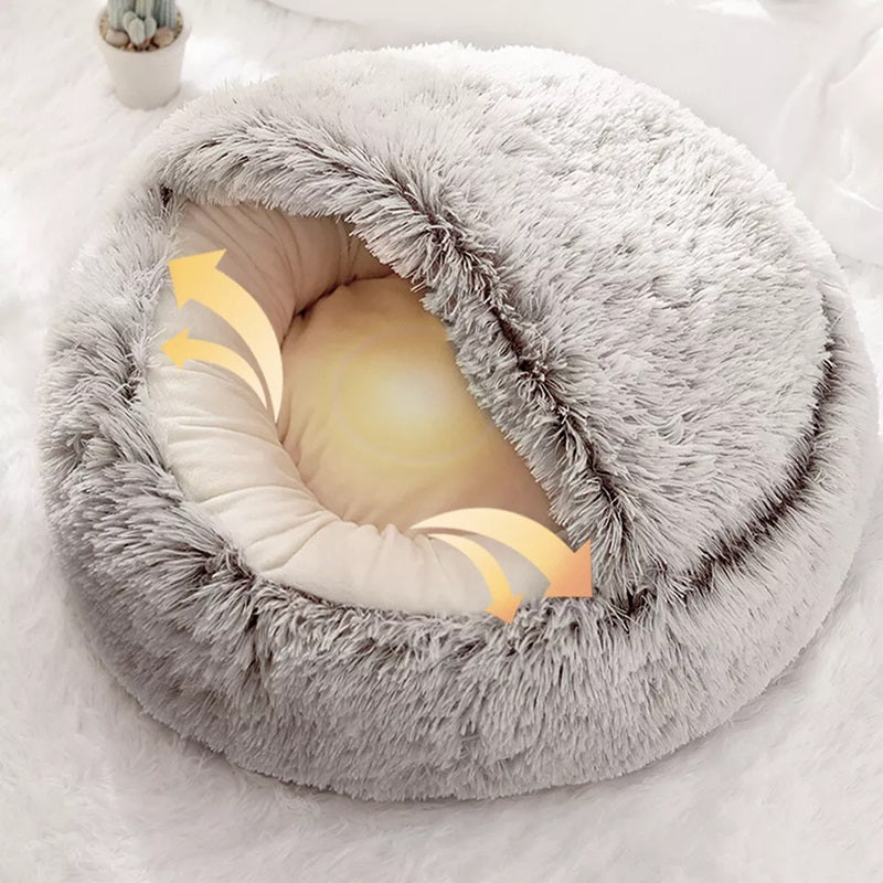 Lisslune | Cozy Pet Cave Bed, Ideal for Dogs and Cats of All Sizes