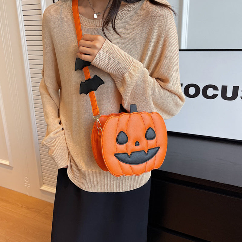 Lisslune | Halloween Messenger Bag – Minimalistic Shoulder Bag in Solid Colors