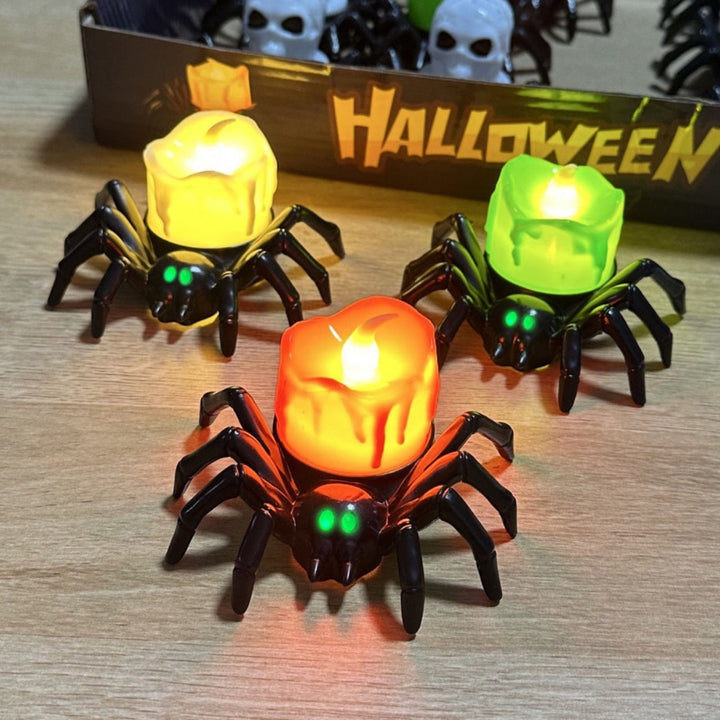 Lisslune | Halloween Decoration – Spiderback Ornament with Candle and Eyeball Designs