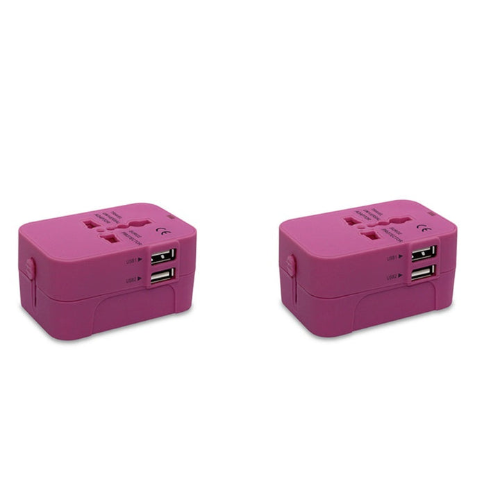 Lisslune | Universal travel adapter with dual USB ports