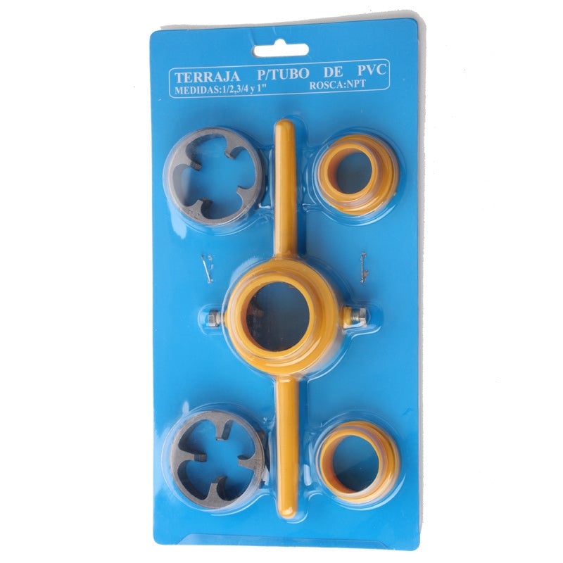 Lisslune | 6-Piece Set Of Water Pipe Die Plastic Pipe Die Tap Wrench Set