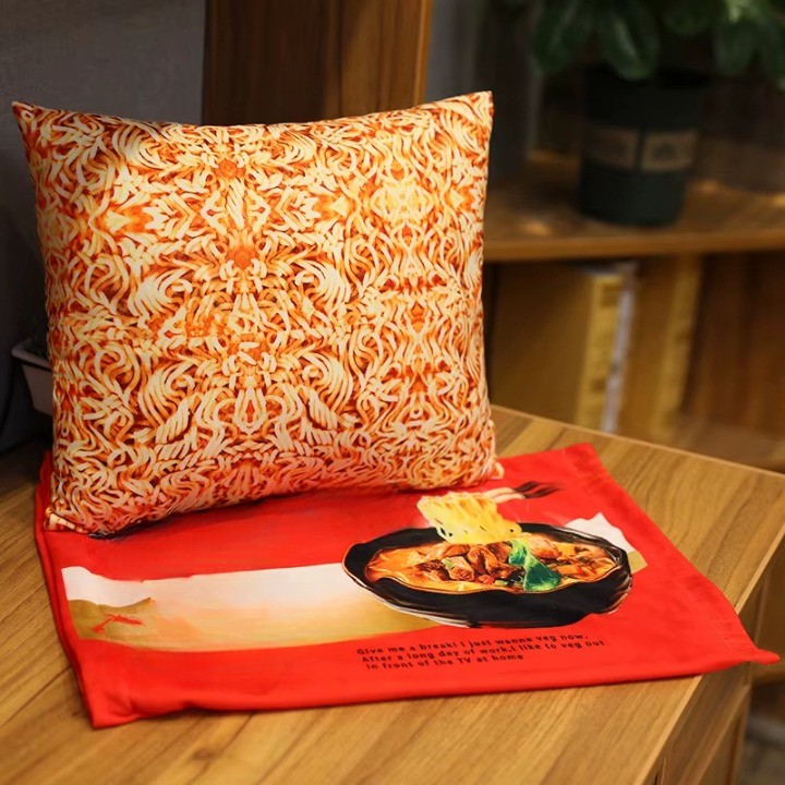 Lisslune | Comfort Food Noodle Snuggle Throw Blanket
