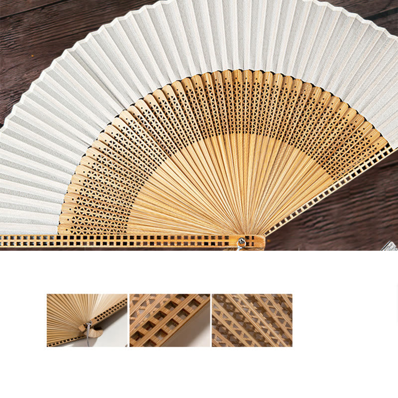 Lisslune | Hand fan made of bamboo silk