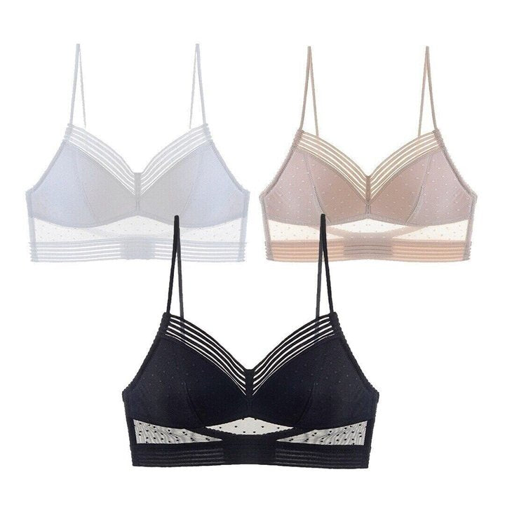 Lisslune | LOW BACK WIRELESS LIFTING LACE BRA