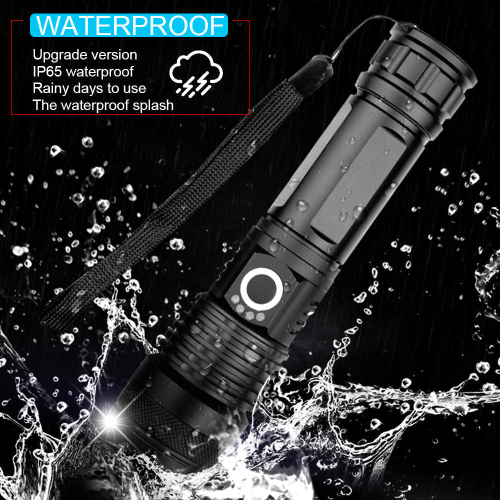Lisslune | High-Power Waterproof LED Flashlight | 30,000–50,000 Lumens Rechargeable Torch