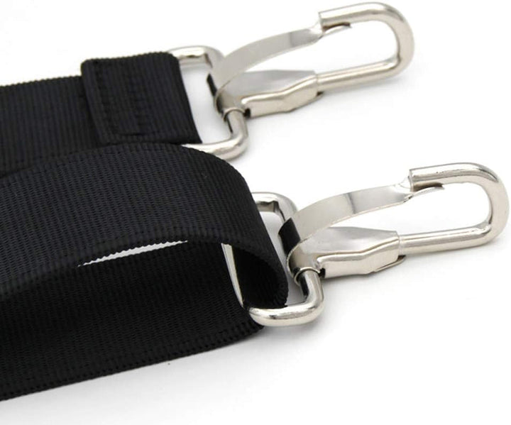 Lisslune | 47 inch bag replacement shoulder strap | Padded & Adjustable - Perfect for travel bags, laptop bags, briefcases, camera bags, messenger bags, diaper bags & more (Black)