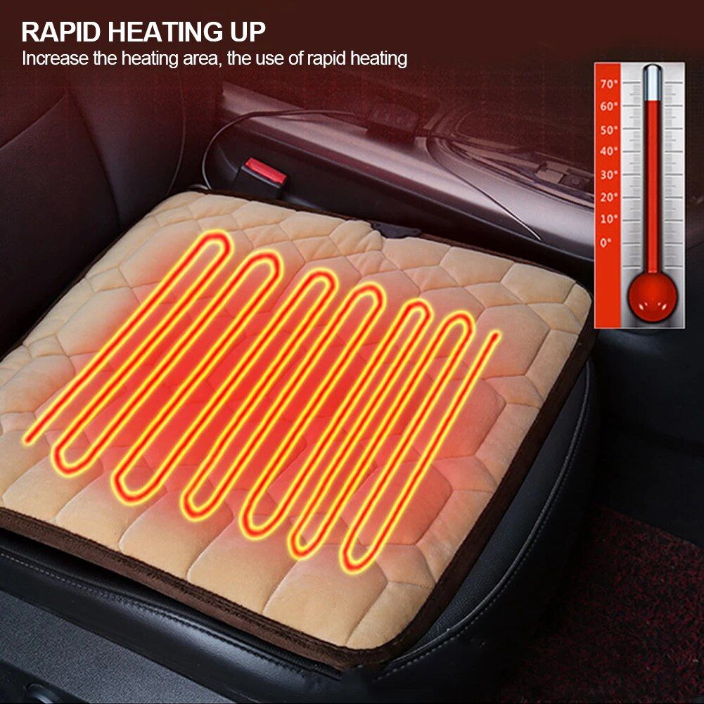 Lisslune | 12V Universal Car Seat Heater with Adjustable Temperature & Quick Heating