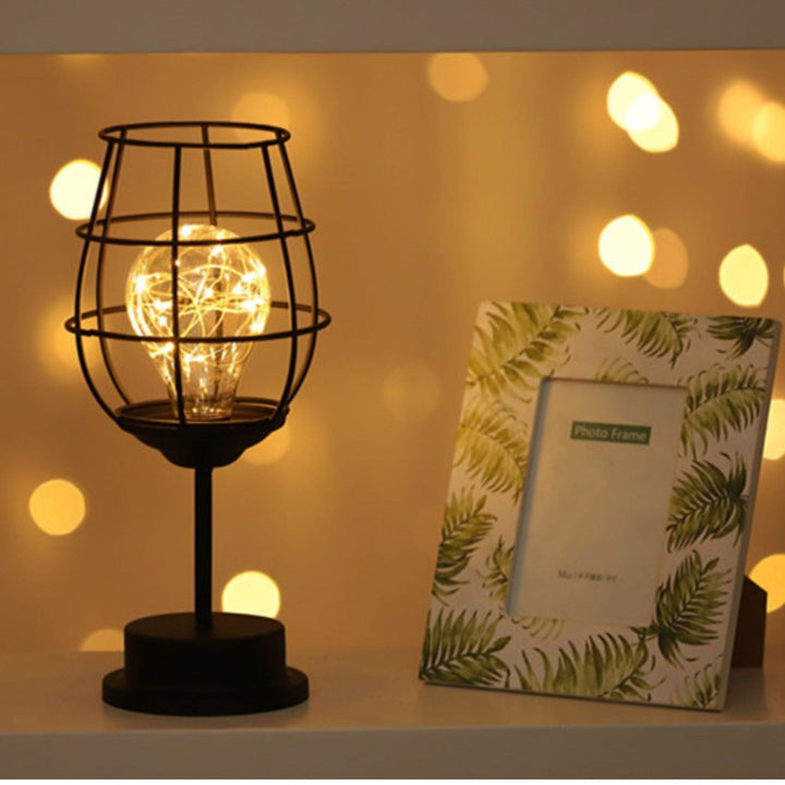 Lisslune | Modern Black Table Lamp with Fabric Shade 45cm