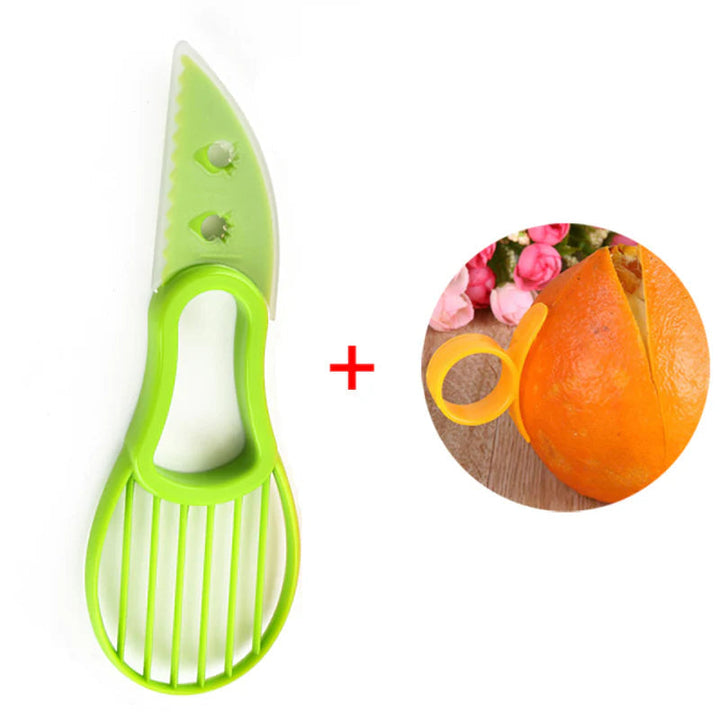 Lisslune | 3 in 1 Avocado Slicer Shea Corer Butter Fruit Peeler Cutter Pulp Separator Plastic Knife Kitchen Appliances Vegetable Tools Kitchen Gadgets