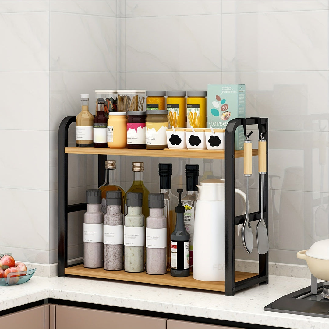 Lisslune | Mara Stainless Steel Kitchen Storage Rack – Compact, Stylish & Durable