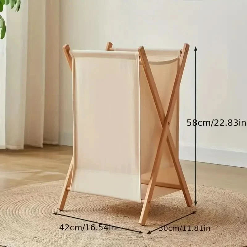 Lisslune | WoodFold - Foldable Laundry Basket from