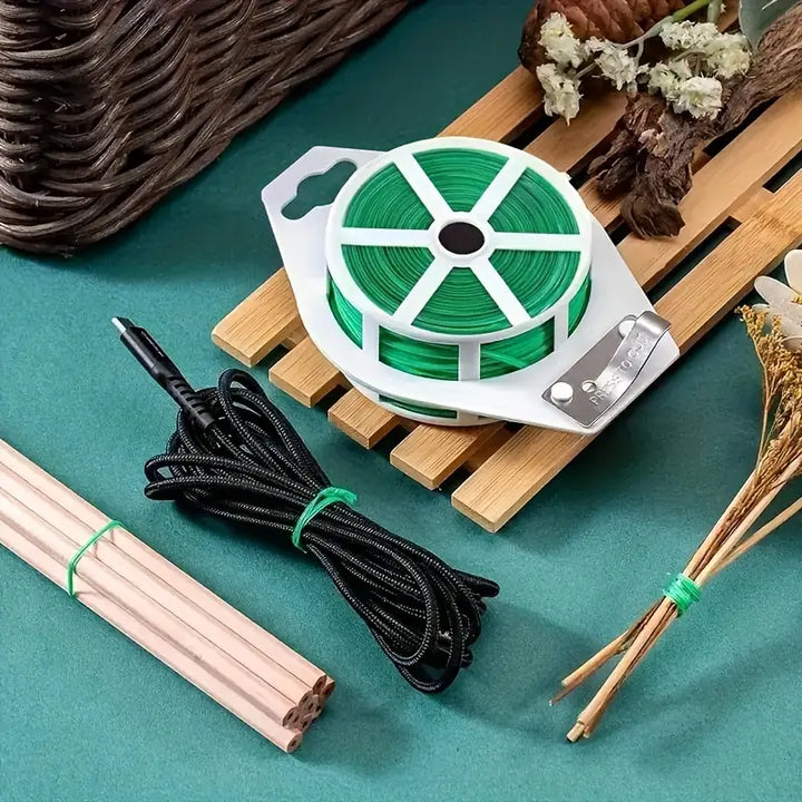 Lisslune | Garden Wire Twist Band – 50m Roll for Plants and Gardening