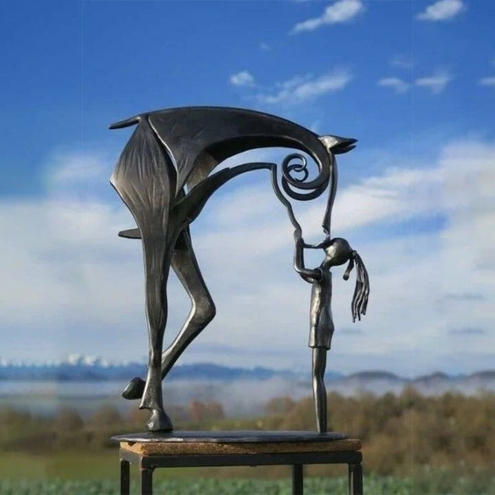Lisslune | Kiss Horse Sculpture