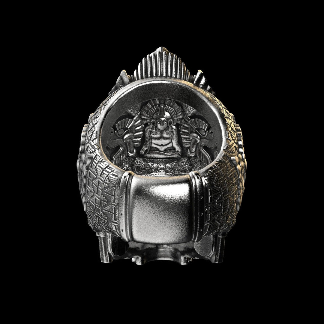 Lisslune | Sterling Silver Black Skull Ring