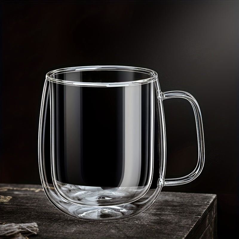 Lisslune | ThermoSip Double-walled Glass Mug – Borosilicate Glass, Heat Resistant & Elegant
