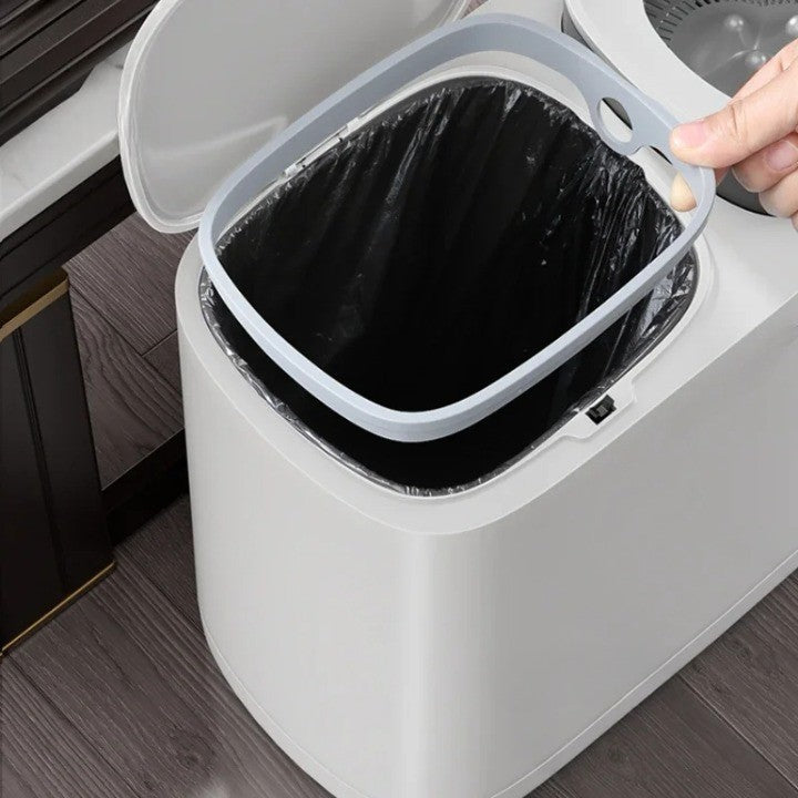 Lisslune | Dual Compartment Dry Wet Section Efficient Modern Home Trash Can