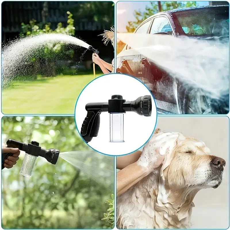 Lisslune | Multifunctional Car Wash Gun – Spray Gun with Microfiber Attachment for Thorough Cleaning