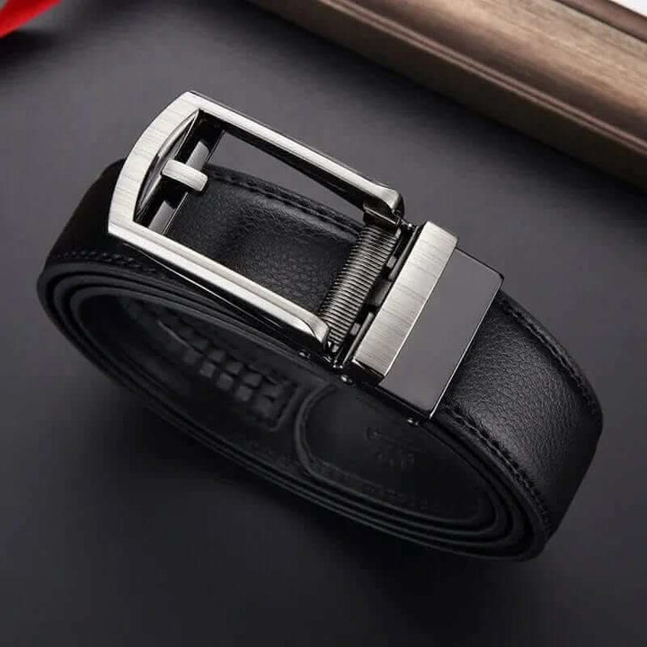 Lisslune | Adjustable No-Hole Leather Belt for Men