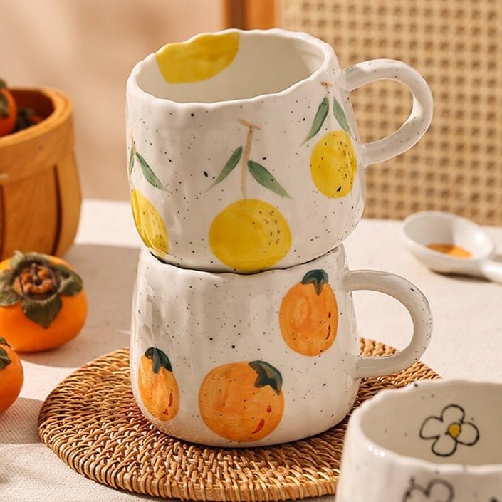 Lisslune | FruitiSip - Lively Ceramic Mug with Playful Fruit Art