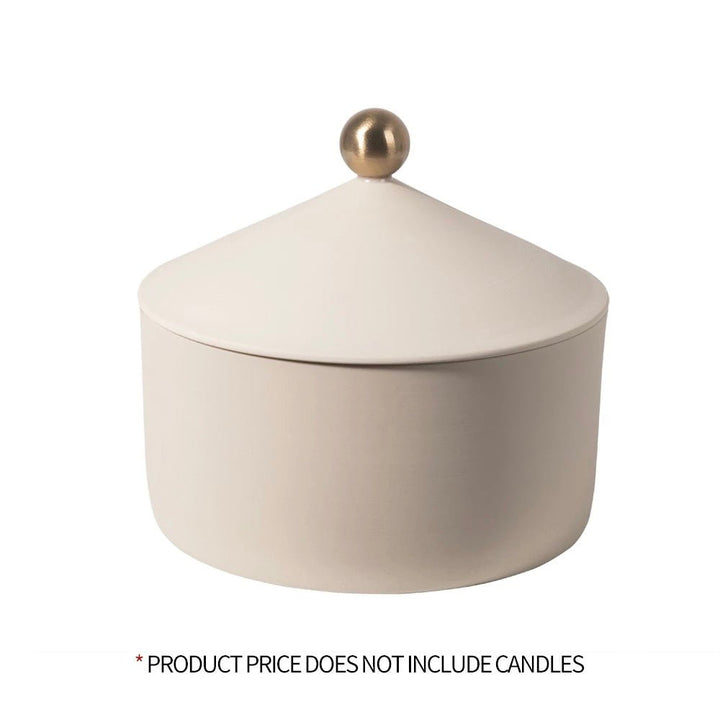 Lisslune | Ceramic Storage Candle Container with Lid