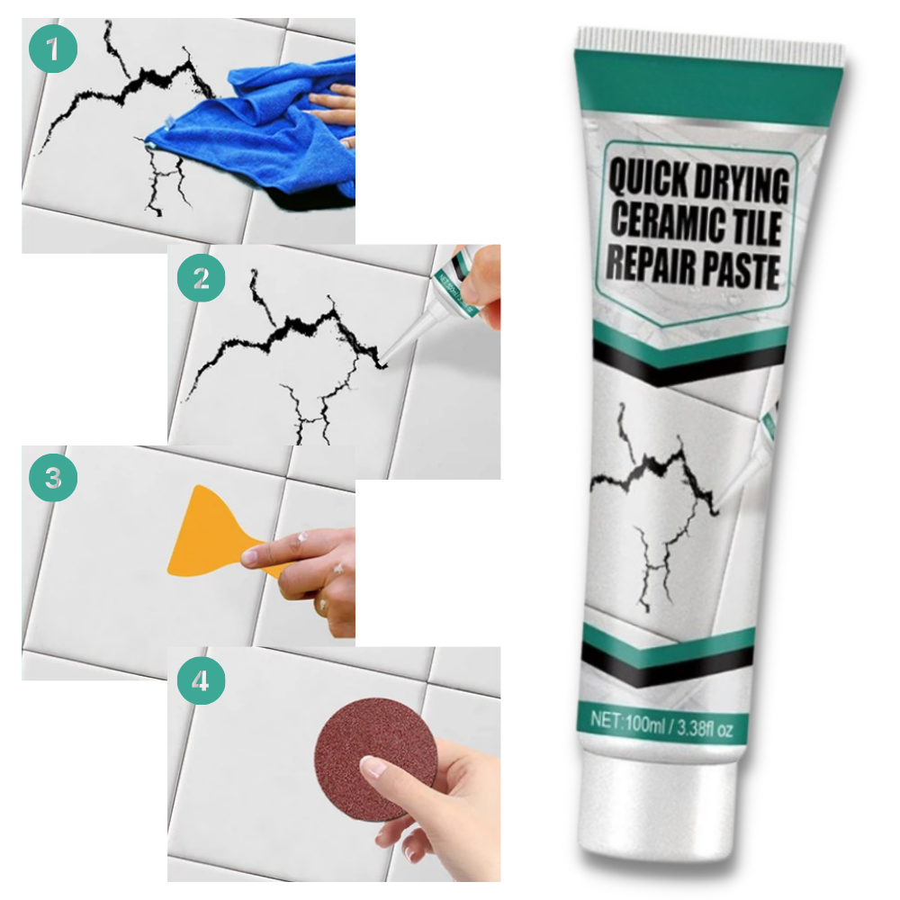 Lisslune | TileFix - Fast-drying ceramic tile repair kit