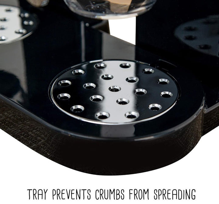Lisslune | Dual Cereal Dispenser, Dry Food Storage Container for Easy Dispensing