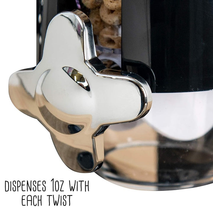 Lisslune | Dual Cereal Dispenser, Dry Food Storage Container for Easy Dispensing