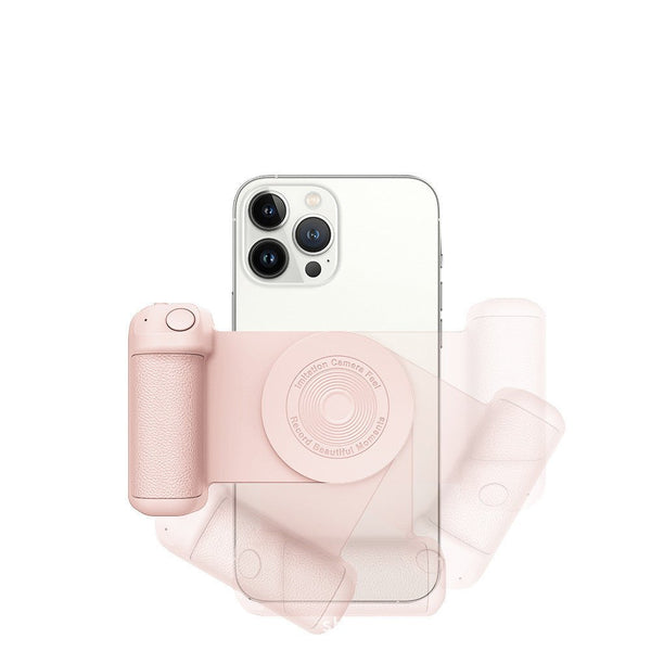 Lisslune | Griply Magnetic Phone Holder with Wireless Charging – Anti-Vibration Hand Grip for Stable Shots