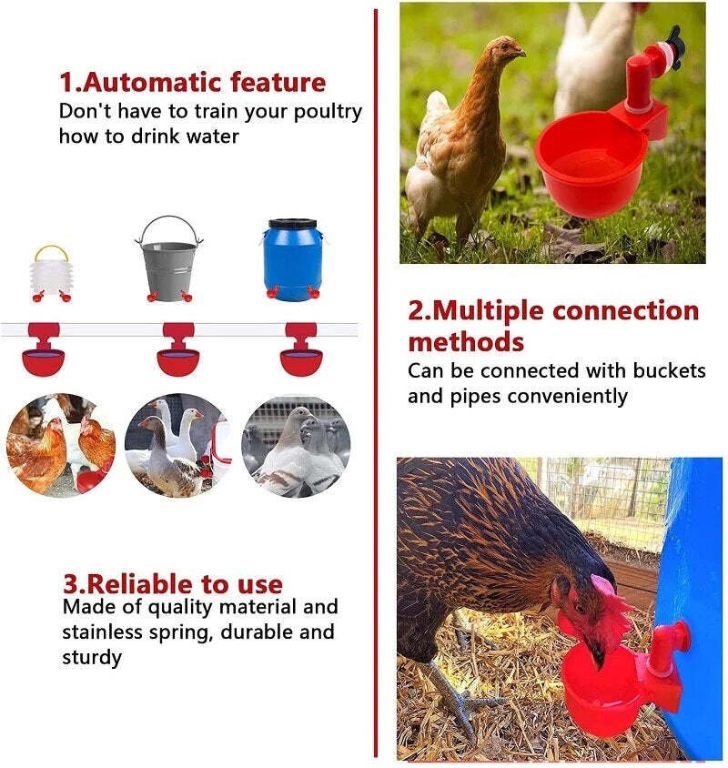 Lisslune | Automatic Chicken Water Cup Bird Coop