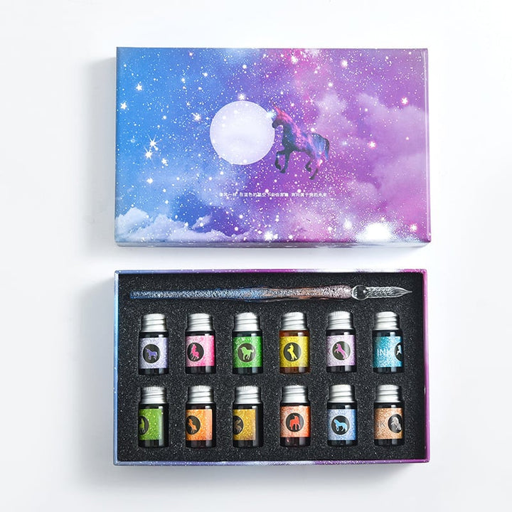 Lisslune | Calligraphy Glass Dip Pen Ink Set