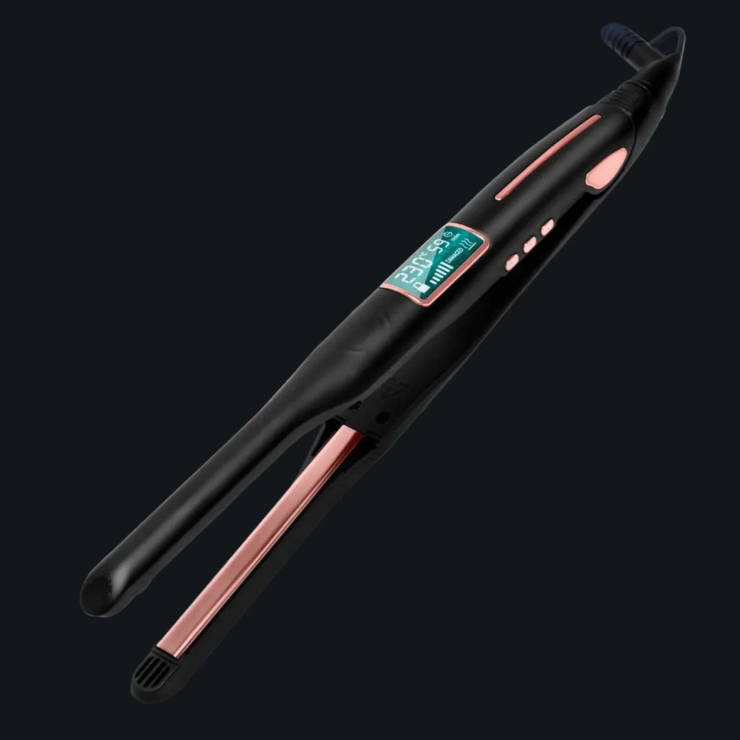 Lisslune | Pencil flat iron straightener & curling wand 2-in-1
