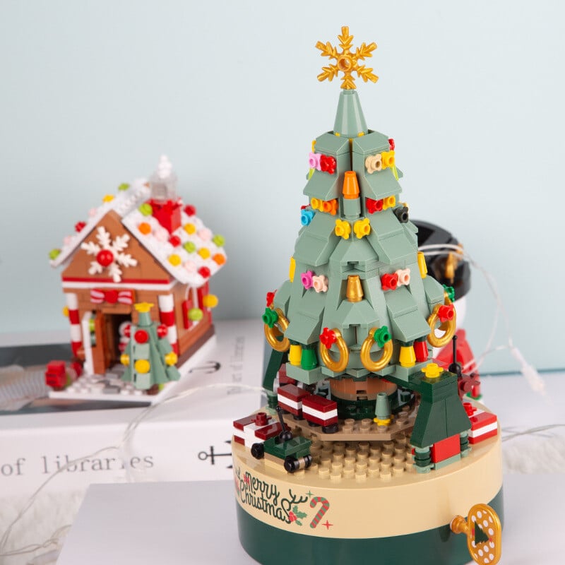 Lisslune | 360 PCS Music Box Christmas Tree Building Blocks