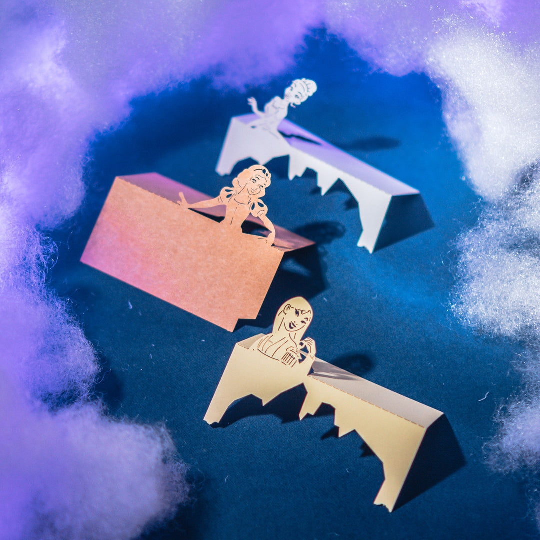 Lisslune | 3D three-dimensional note paper carving model cartoon creative art gift