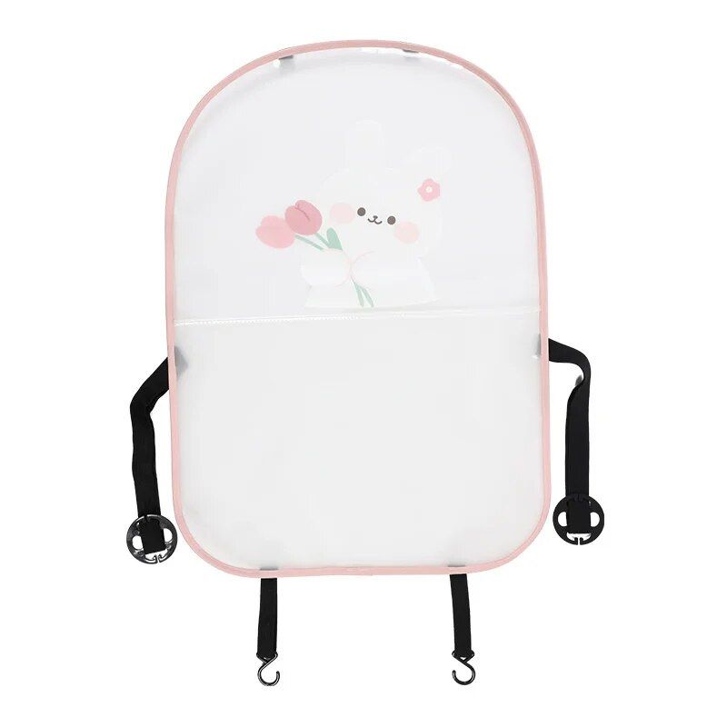 Lisslune | Sweet Bear & Rabbit Cartoon Car Seat Kick Mat
