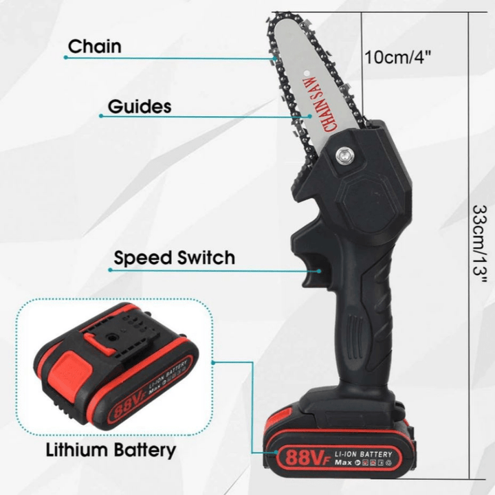 Lisslune | CHAINCUT PRO – Electric cordless chainsaw for fast & efficient work