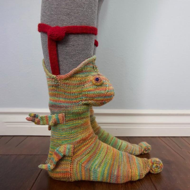 Lisslune | Funny knitted animal socks