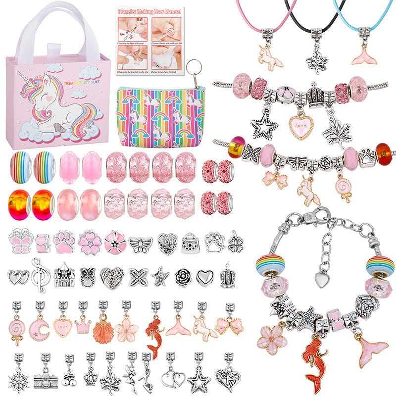Lisslune | CHARMELLA – Sparkly Girls Charm Bracelet Making Kit for Creative Fun