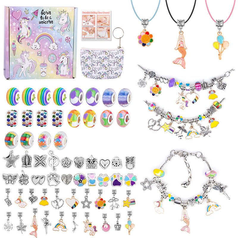 Lisslune | CHARMELLA – Sparkly Girls Charm Bracelet Making Kit for Creative Fun