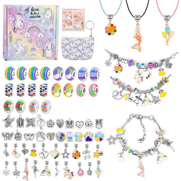 Lisslune | CHARMELLA – Sparkly Girls Charm Bracelet Making Kit for Creative Fun