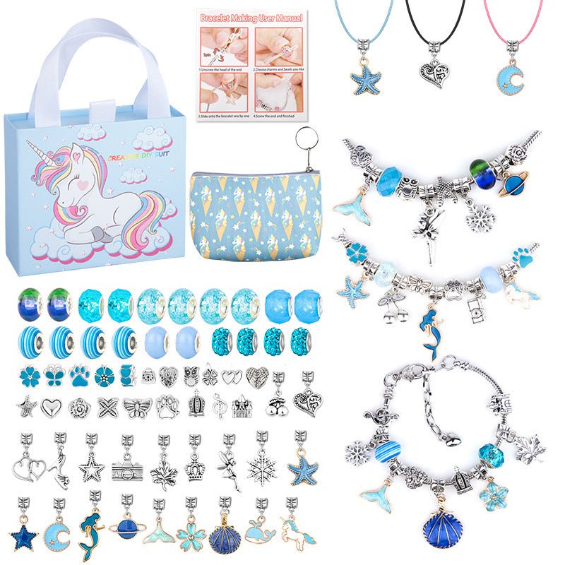 Lisslune | CHARMELLA – Sparkly Girls Charm Bracelet Making Kit for Creative Fun